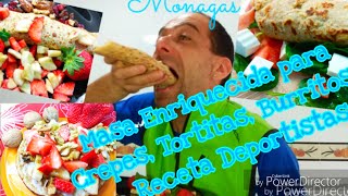 Masa sana para CrepesTortitasburritosEnriquecida con harinas multicereales Especial deportistas [upl. by Katzen]