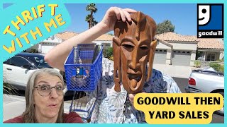 First Goodwill Then Yard Sales  Thrift With Me [upl. by Mahoney]