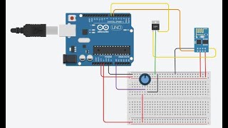 Arduino e ESP01 Módulo WiFi  Primeiros passos em IoT  Usando o Conversor AD [upl. by Harley480]