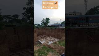 Railway 🚂 Underpass Vaval Gandhinagar railway train short [upl. by Akemyt758]