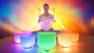 Chakra Restoration Sound Bath  Singing bowls music for aligning Chakras  Meditation  Challenge [upl. by Ahsiele300]