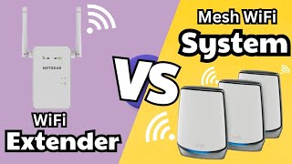 WIFI EXTENDER VS WIFI MESH SYSTEM Which is best for your home garage basement etc [upl. by Anyala]