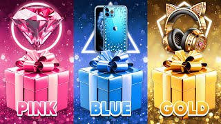 Choose Your Gift Pink Blue or Gold 💗💙⭐️ How Lucky Are You 😱 Quiz Forest [upl. by Idyh]