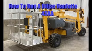 How To Run A Biljax Haulotte 45XA Boom Lift [upl. by Cyndy]