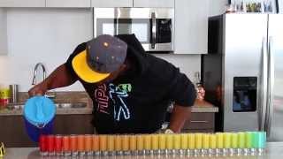 31 Shot Glass Rainbow Shot Challenge  Tipsy Bartender [upl. by Hniv645]