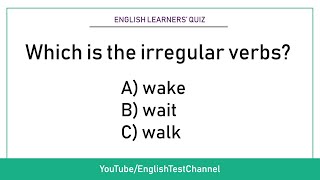 Which is the irregular verb Part 2 [upl. by Rosabelle]