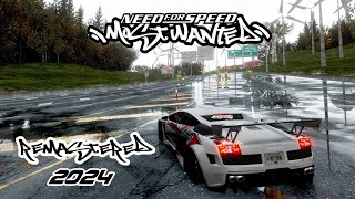 Need For Speed Most wanted REMASTERED  Best Graphics Mod 2024  Lamborghini Gallardo Gameplay [upl. by Elspeth]