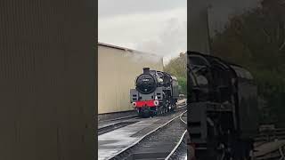 BR 5MT 73082 ‘Camelot’ pulling into Sheffield Park yard the bluebell railway short version [upl. by Kcor]