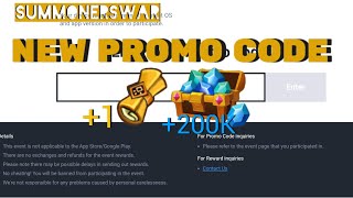 New Promo Code  Summoners War [upl. by Salokkin]