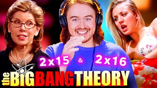 SHES HERE The Big Bang Theory S2 Ep 15 amp 16 Reaction FIRST TIME WATCHING [upl. by Lustig476]