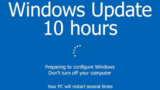 Windows Update Screen REAL COUNT 10 hours 4K Resolution [upl. by Artsa]