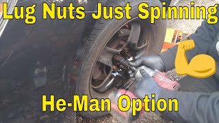 Lug nuts just spinning and wont come off try this [upl. by Tinor]