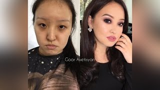 Goar Avetisyan Interesting Asian Makeup ♥ before and after videos [upl. by Inoue]