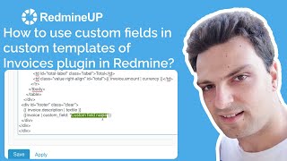 How to use custom fields in custom templates of Invoices plugin in Redmine [upl. by Liberati]