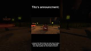 Thanatophobia  Titos special book 2 announcment roblox [upl. by Alden]