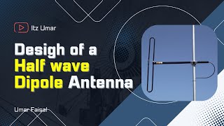 How to design a half wave dipole antenna in CST studio software in Rohingya Language [upl. by Eri]