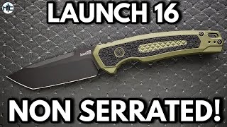 Kershaw Launch 16 NON SERRATED Automatic Folding Knife  Quick Review [upl. by Assej]