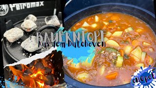 Bauerntopf passend zum Herbst  4k cooking dutchoven asmr food [upl. by Zachariah]