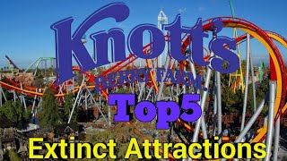 Top 5 Extinct Knotts Berry Farm Attractions [upl. by Tracee]