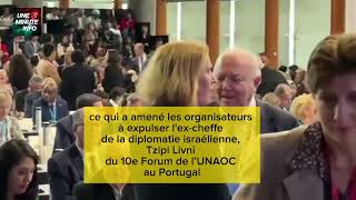 Tzipi Livni lex ministre des AE dIsraël expulsée suite aux pressions de la délégation algérienne [upl. by Sesylu]