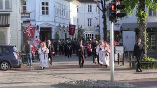 Grimstad Musikkorps og 17 maikomiteen  17 Mai 2024 [upl. by Miles236]