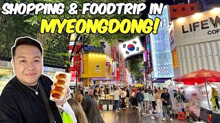 Shopping amp Foodtrip in Myeongdong Seoul South Korea 🇰🇷  Jm Banquicio [upl. by Cthrine381]