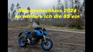 MotorradSaisonabschluss 2024 einwintern meiner GSX8S [upl. by Loria]