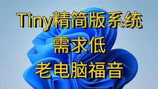 Tiny11精简版系统win11，需求配置低，老电脑福音！ [upl. by Neeleuqcaj]