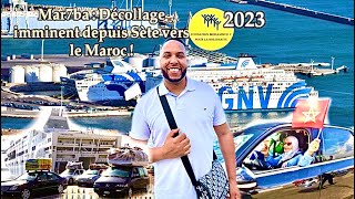 Opération marhaba 2023 à sète sete gnv tanger nador [upl. by Pilif]