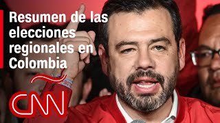 Resultados y resumen de las elecciones regionales en Colombia La oposición domina en ciudades clave [upl. by Ennairda]