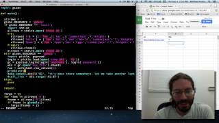 Reading data from Google Spreadsheet with Python [upl. by Maybelle]