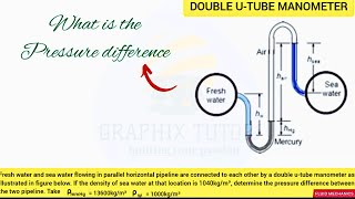 HOW TO USE MANOMETER TO CALCULATE FOR PRESSURE DIFFERENCE IN FLUID MECHANICS differential manometer [upl. by Astor]