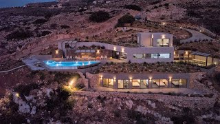 Seafront Luxury Villa in Crete Greece Villa Tour Villa Searock in 4K by Euroland Property Group [upl. by Aserahs]