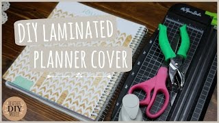 DIY Laminated Planner Cover SCOTCH Thermal Laminator [upl. by Akener]