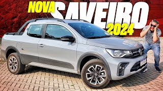 Nova VW Saveiro 2024  TURBO AUTOMÁTICA PREÇOS E VERSÕES CABINE DUPLA SAIBA TUDO SOBRE A PICAPE [upl. by Maillliw852]