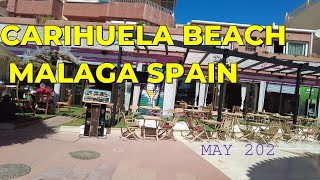 Carihuela Beach Restaurants Cafes Bars Shops The place to be May 24 mwtechlife [upl. by Enyala736]