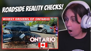 WORST DRIVERS OF ONTARIO  Australian Reacts  AussieTash [upl. by Glennie]