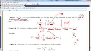 MA 381 Section 63 Law of the Unconscious Statistician [upl. by Arej]