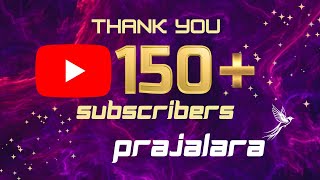 Prajalara 150 Subscribers poorthi Chesukundhi youtubevideo latest subscribetomychannel 150 [upl. by Siroval]