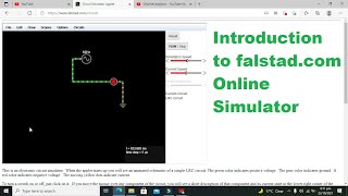 Introduction to falstadcom online simulator  how to make a basic simulation in falstad simulator [upl. by Jordan785]