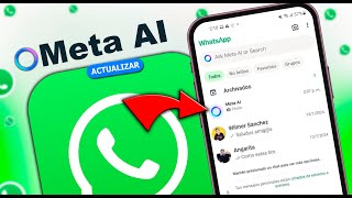 WhatsApp Agrega Meta IA la Nueva Inteligencia ARTIFICIAL ¿Descubre cómo se Activa [upl. by Kinch]