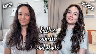 MI RUTINA PARA CABELLO ONDULADO  Así defino mis ondas  Alejandra Otero [upl. by Lamej]