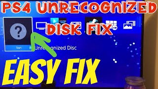 PS4 unrecognized disk easy fix no parts or tools needed [upl. by Warms386]