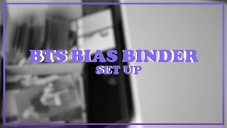 BTS BIAS BINDER SETUP [upl. by Ellocin]