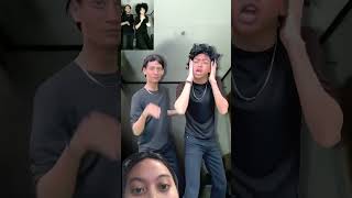 Vadel meresahkan funny challenge duet dance curlyhair masukberanda parody vadelbadjideh [upl. by Lemhar]