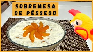 RECEITA DE SOBREMESA DE PÊSSEGO EM CALDA FÁCIL  CANAL TÔ COM FOME [upl. by Cher]