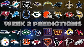 NFL Week 2 Predictions [upl. by Tirzah]