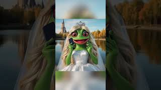 Cute puppy fell in love ♥️😓😨 ai dog aidog frog puppy cartoon aiart funny story [upl. by Eicart521]