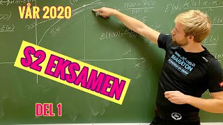 Eksamen Matematikk S2 Vår 2020 Del 1 [upl. by Iddo381]