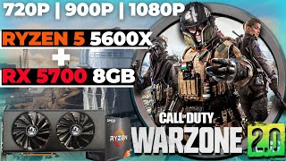 RX 5700RYZEN 5 5600X  Testes Warzone 20  Preset Baixo  Ultra [upl. by Trumann]